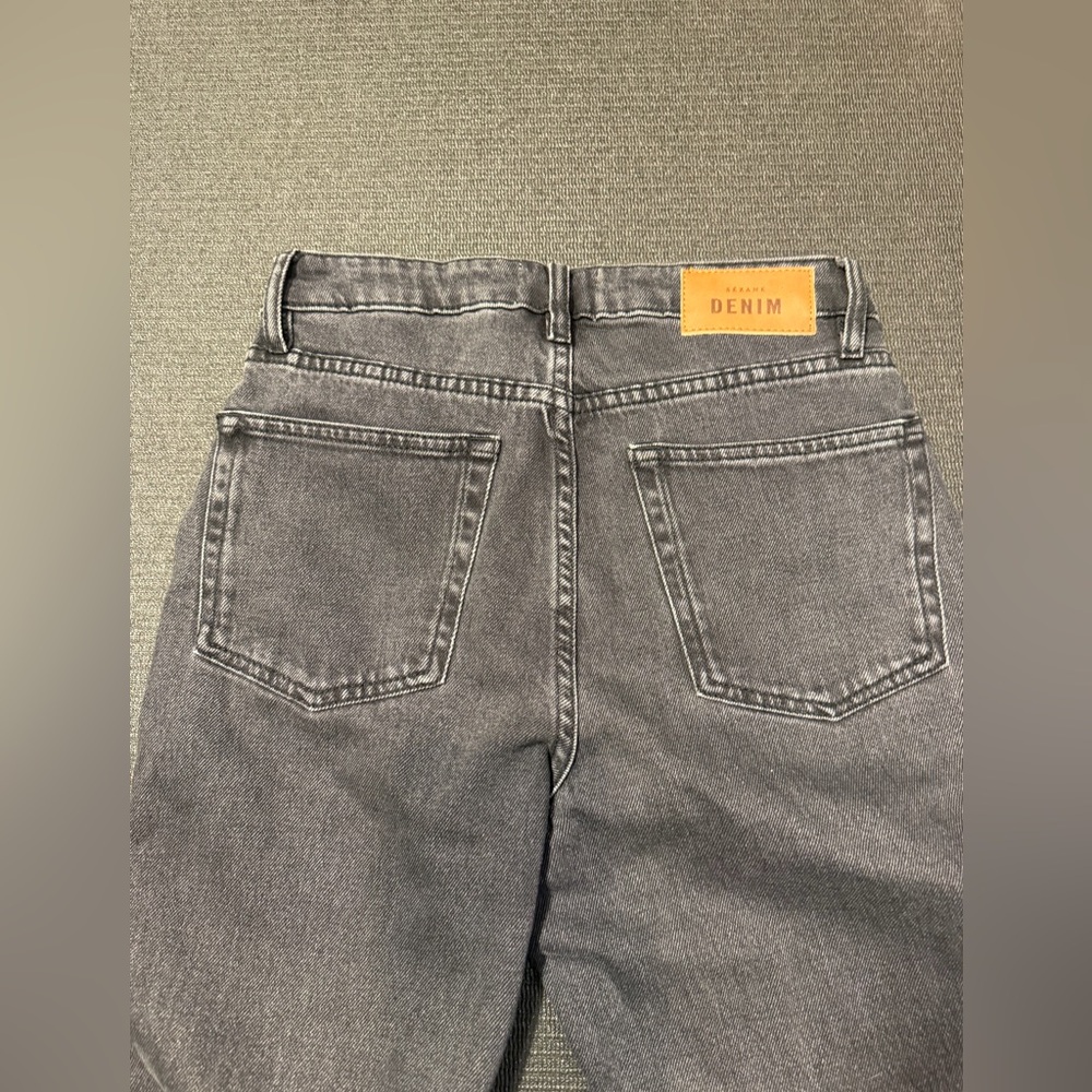 New Sezane Denim Brut Sexy Jeans In Gris Moyen Women's Size 4 US - Picture 9 of 10